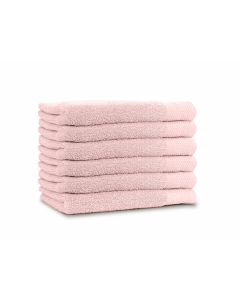 LINNICK Diamond Badstof Handdoek 60x110cm - light pink - set van 6