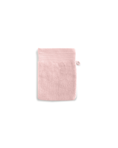LINNICK Diamond Velours Washand 100% Katoen 16x21cm - light pink - Set van 12