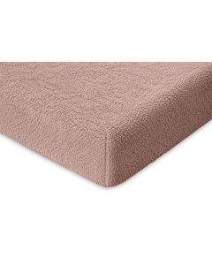 Eleganzzz Hoeslaken Teddy Pluche 35cm Hoekhoogte - light pink