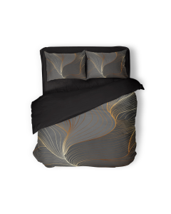 Eleganzzz Dekbedovertrek Micropercal Lush Gold - grey