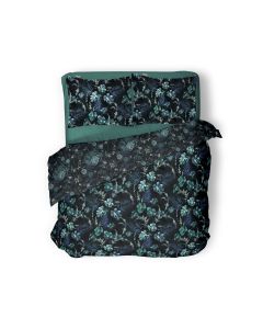 LINNICK Dekbedovertrek Katoen Midnight Forest - black