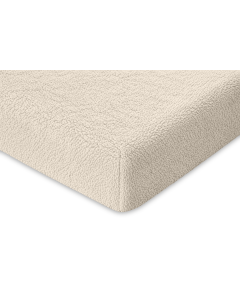 Eleganzzz Hoeslaken Teddy Pluche 35cm Hoekhoogte - off white