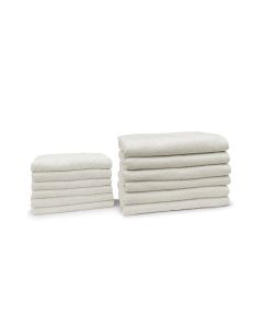 Eleganzzz Badgoedset 100% Katoen - ivory - 12-delig