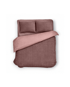 Eleganzzz Dekbedovertrek Teddy Rib Fleece - old rose