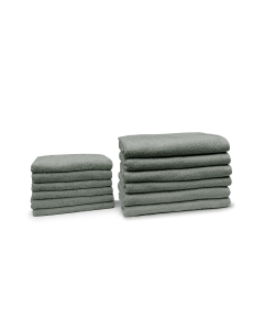 Eleganzzz Badgoedset 100% Katoen - olive green - 12-delig