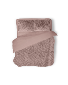 Eleganzzz Dekbedovertrek Jacquard Rabbit Fur - pink
