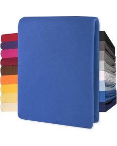 Lucina Hoeslaken Jersey Katoen Stretch 30cm Hoge Hoek - royal blauw