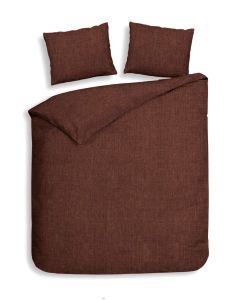 Heckett Lane Dekbedovertrek Flanel Franela - brandy brown