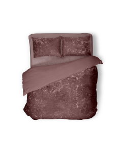 Eleganzzz Dekbedovertrek Crushed Velvet - rose