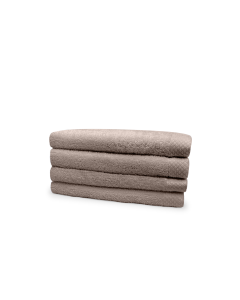 Eleganzzz Badstof Handdoek 100% Katoen 60x110cm - taupe - set van 4
