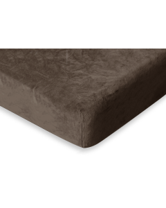 Eleganzzz Hoeslaken Flanel Fleece 35cm Hoekhoogte - taupe grey