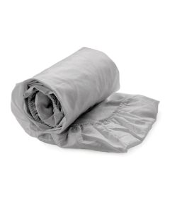 Yellow Hoeslaken Suite Mumbai Katoen Perkal 40cm Hoekhoogte - vaporous grey