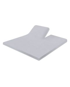 LINNICK Splittopper Hoeslaken Badstof Velours - light grey