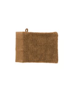 Heckett Lane Premium Washandjes 16x21cm Set van 3 - cognac brown