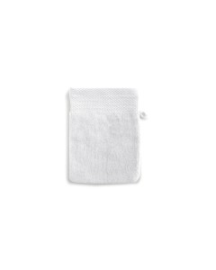 LINNICK Diamond Velours Washand 100% Katoen 16x21cm - white - Set van 6