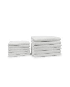 Eleganzzz Badgoedset 100% Katoen - white - 12-delig