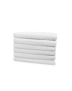 Eleganzzz Badstof Handdoek 100% Katoen 50x100cm - white - Set van 6