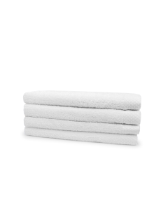 Eleganzzz Badstof Badlaken 100% Katoen 70x140cm - white - set van 4
