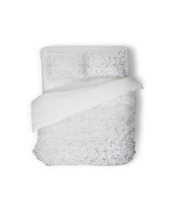 Eleganzzz Dekbedovertrek Foil Velvet - white