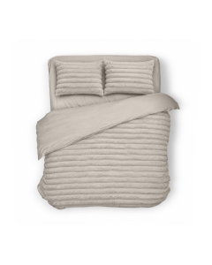 Dekbedovertrek Teddy Rib Softline - sand