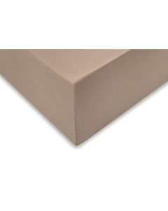 Zo home Satinado Hoeslaken Katoen Satijn 35cm Hoekhoogte - praline brown