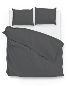 Zo Home Dekbedovertrek Katoen Satijn Satinado Uni - classic anthracite