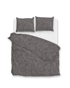 Zo Home Dekbedovertrek Katoen Paisley di Lino - dark grey