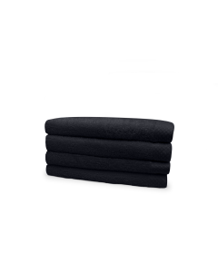 Eleganzzz Badstof Handdoek 100% Katoen 60x110cm - black - set van 4