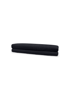 Eleganzzz Badstof Badlaken 100% Katoen 70x140cm - black - set van 2