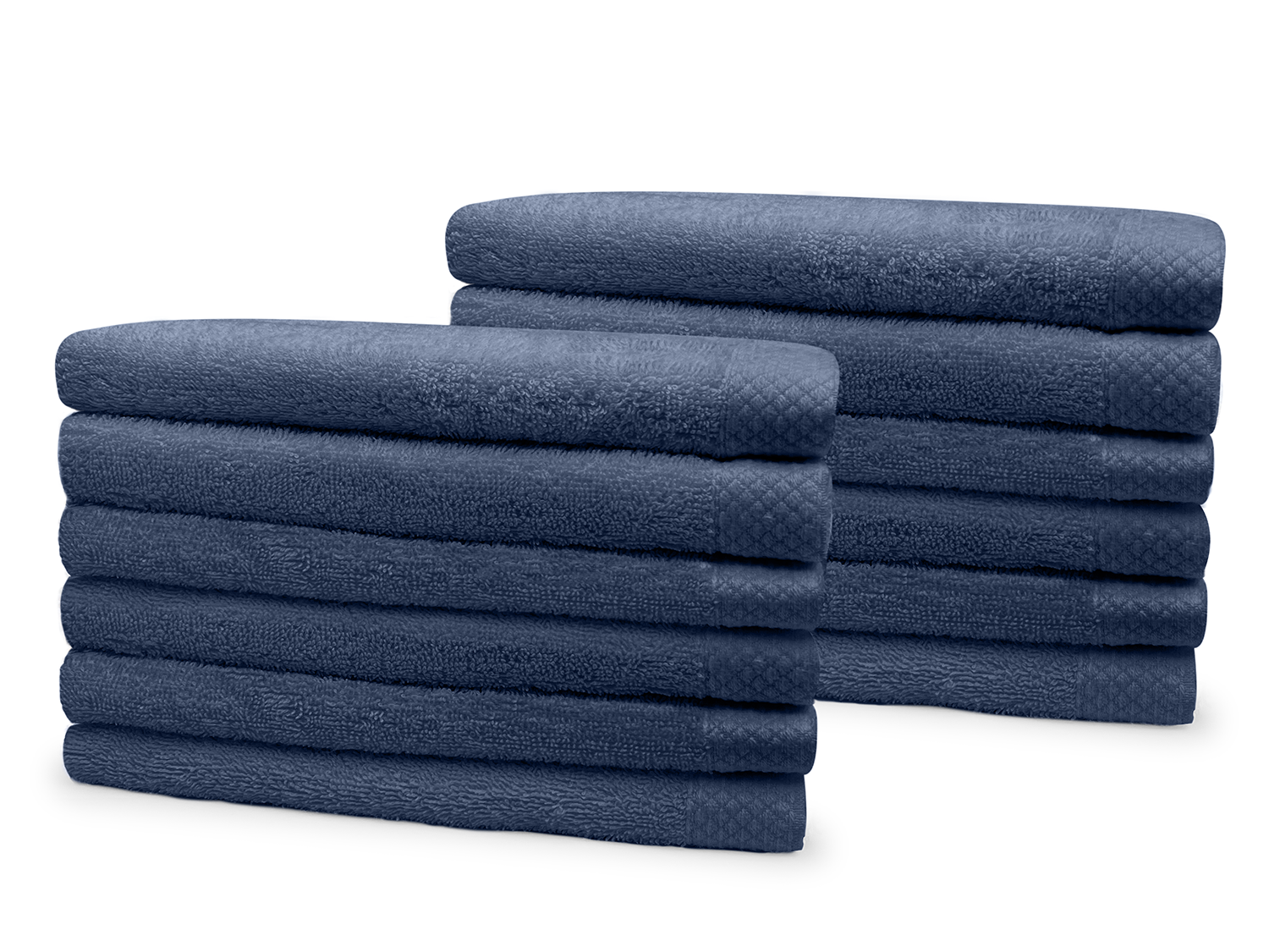 Eleganzzz Badstof Badlaken 100% Katoen 70x140cm - ocean blue - Set van 12