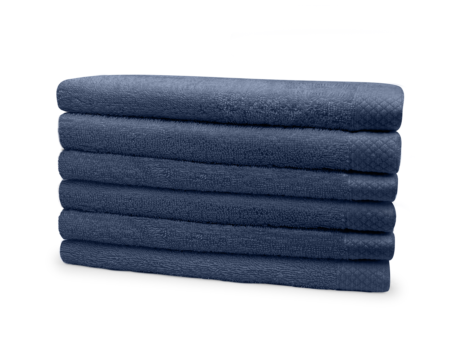 Eleganzzz Badstof Badlaken 100% Katoen 70x140cm - ocean blue - Set van 6