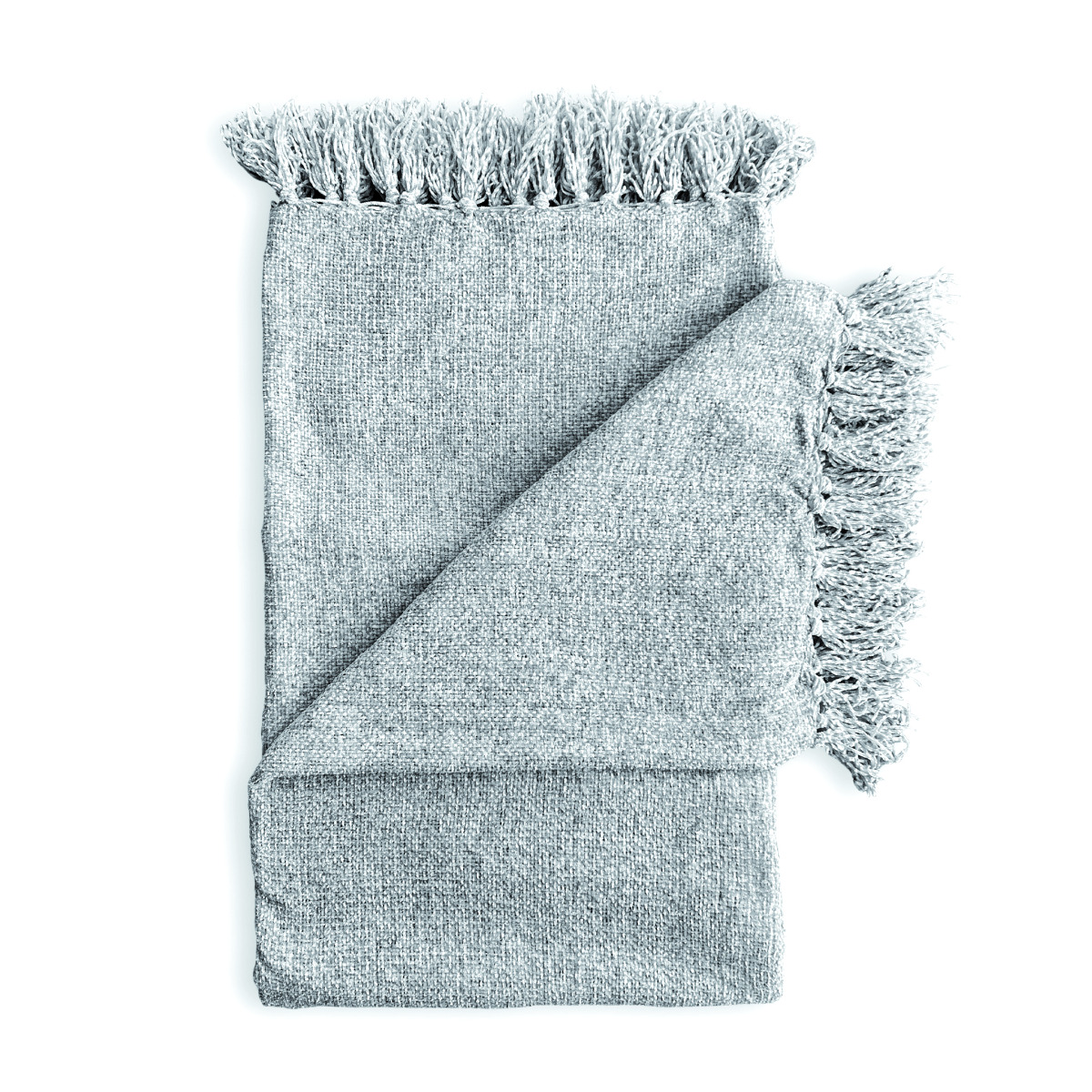 Zo Home Flanel Fleece Plaid Ciniglia - dove grey - 140x200