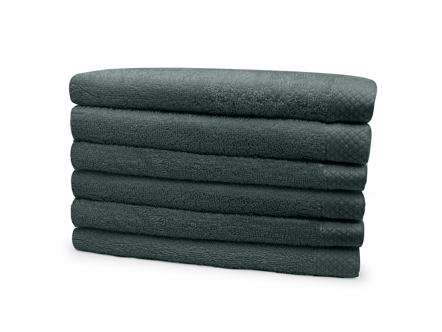 Eleganzzz Badstof Handdoek 100% Katoen 60x110cm - olive green - set van 6