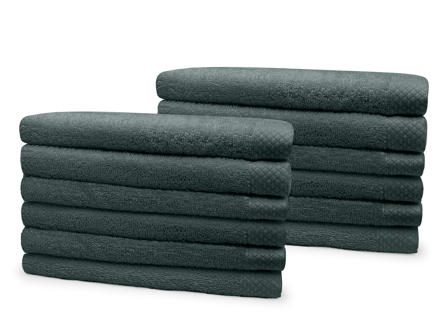 Eleganzzz Badstof Badlaken 100% Katoen 70x140cm - olive green - Set van 12