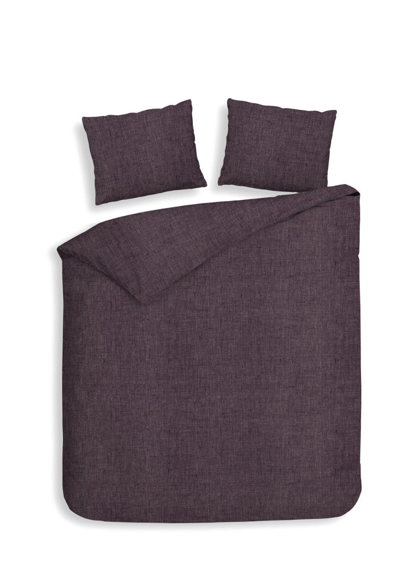 Heckett Lane Dekbedovertrek Flanel Franela - blackberry wine 240x200/220cm