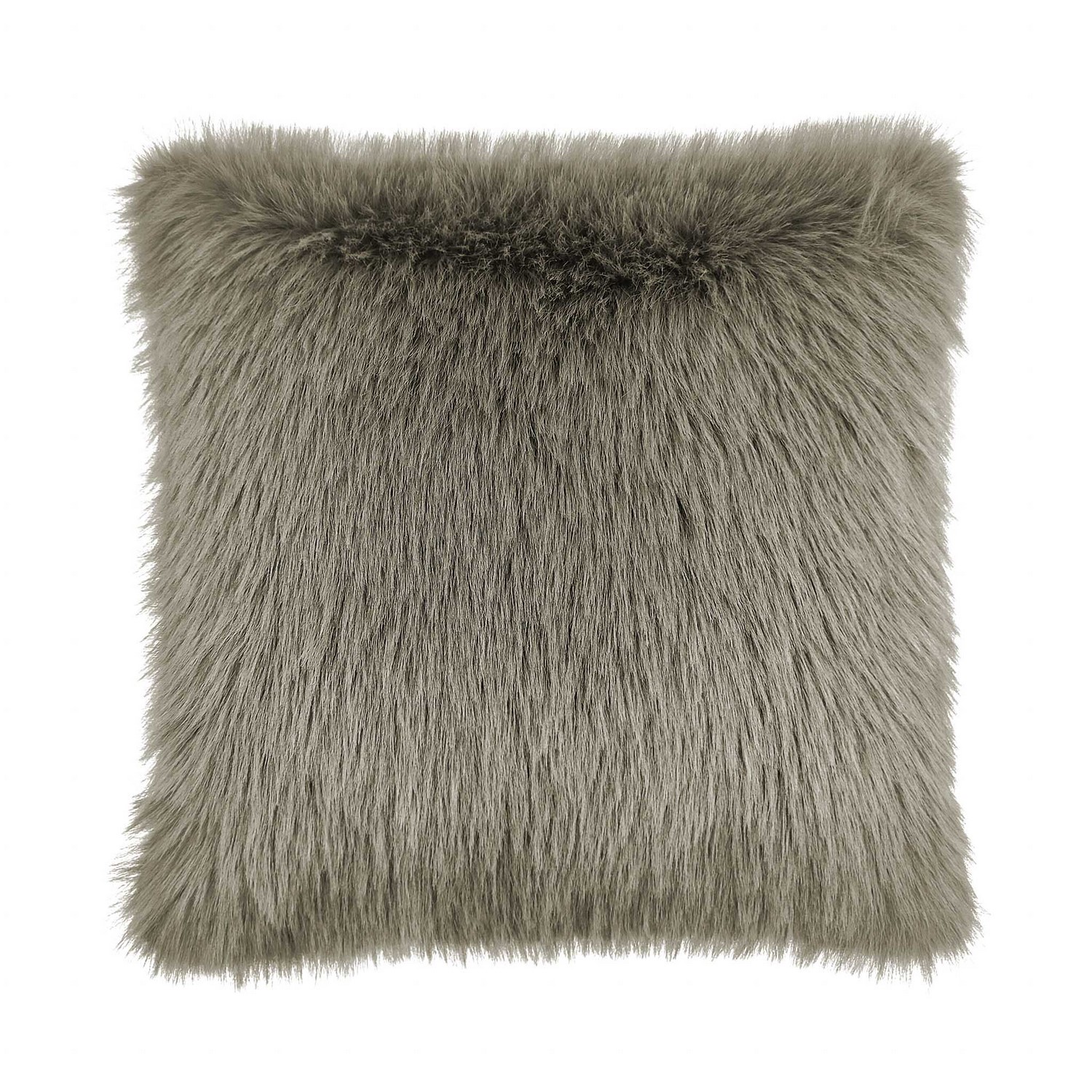 Heckett Lane Fake Fur Sierkussen Perle - real taupe 48x48cm