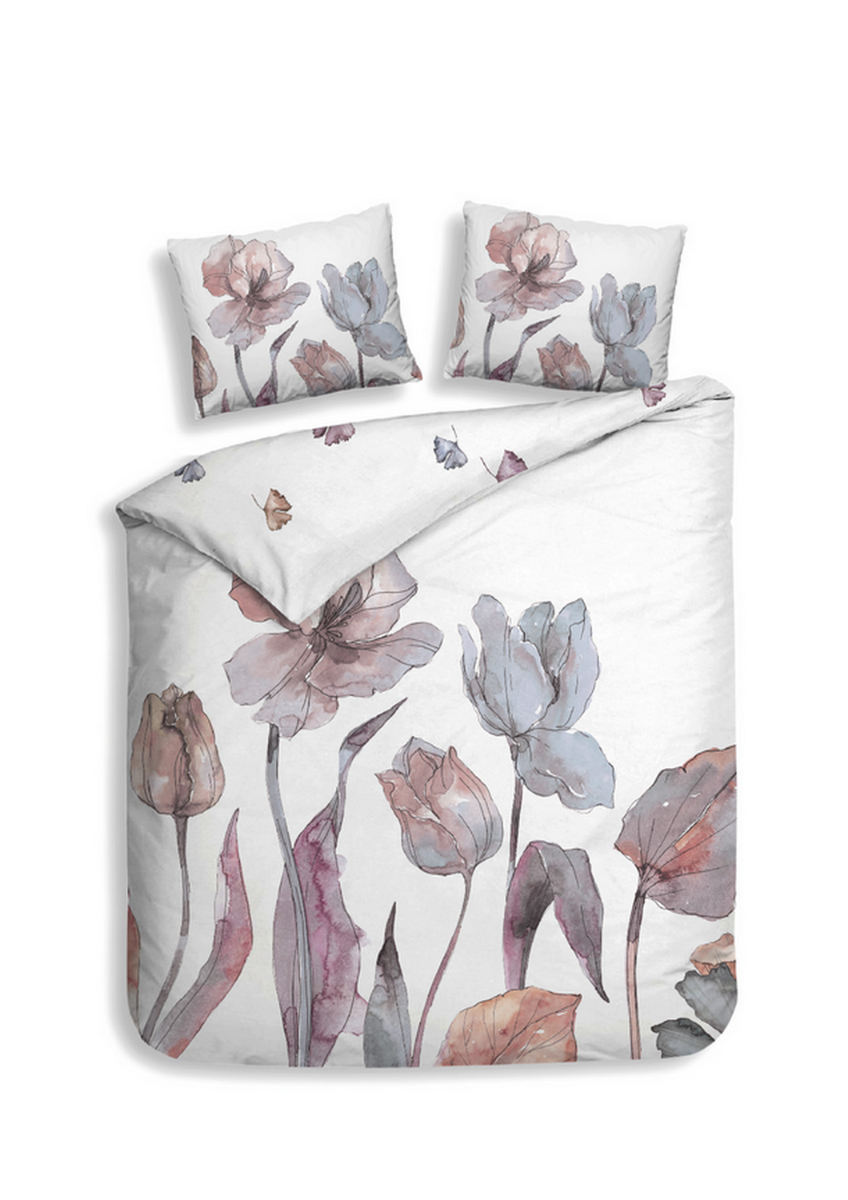 Heckett Lane Dekbedovertrek Katoen Satijn Zeljko - white 260x200/220cm