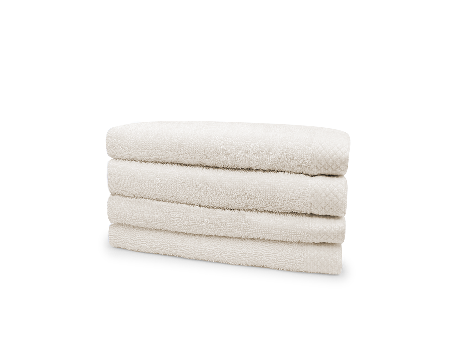 Eleganzzz Badstof Handdoek 100% Katoen 50x100cm - ivory - set van 4