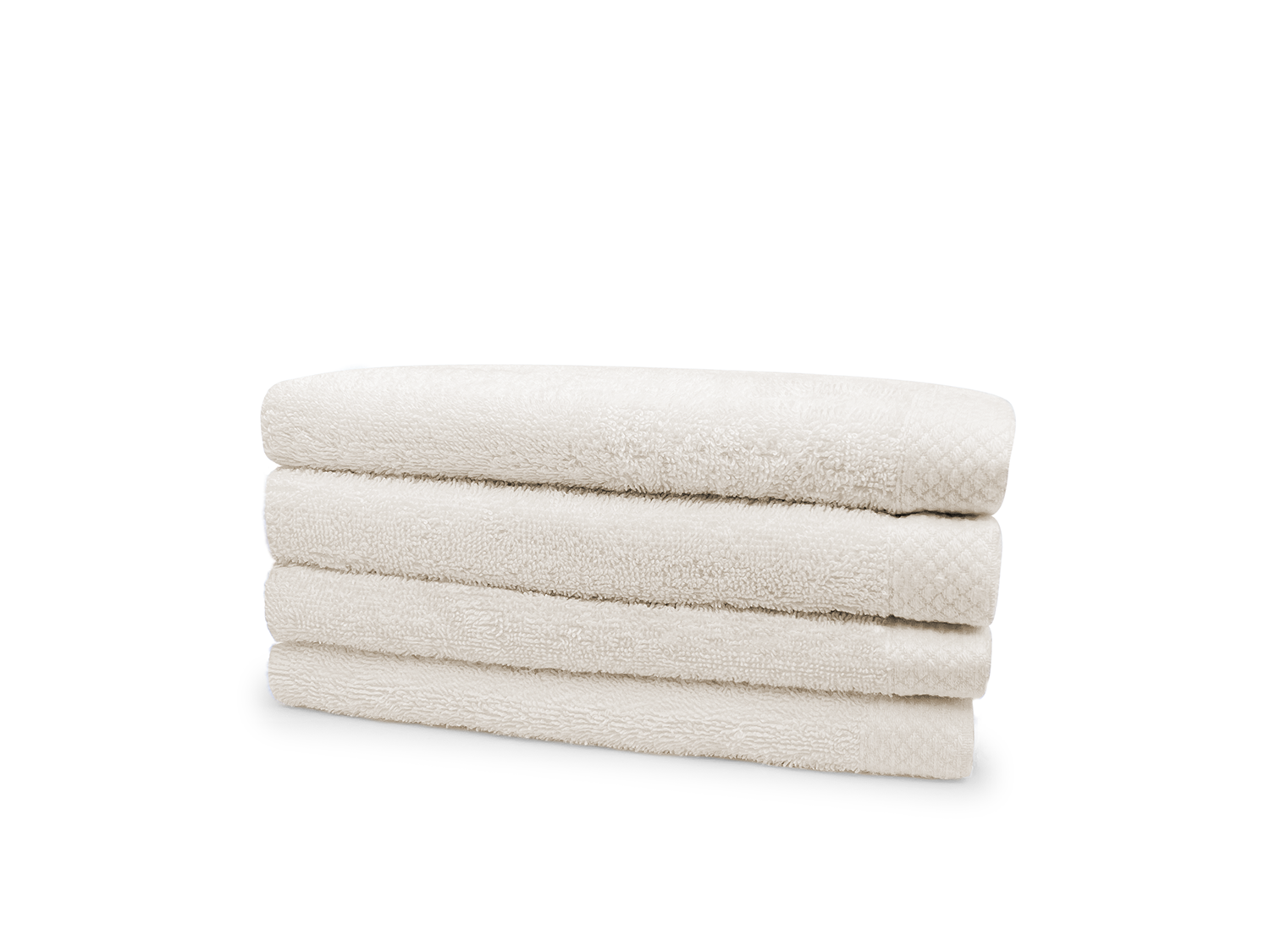 Eleganzzz Badstof Handdoek 100% Katoen 60x110cm - ivory - set van 4