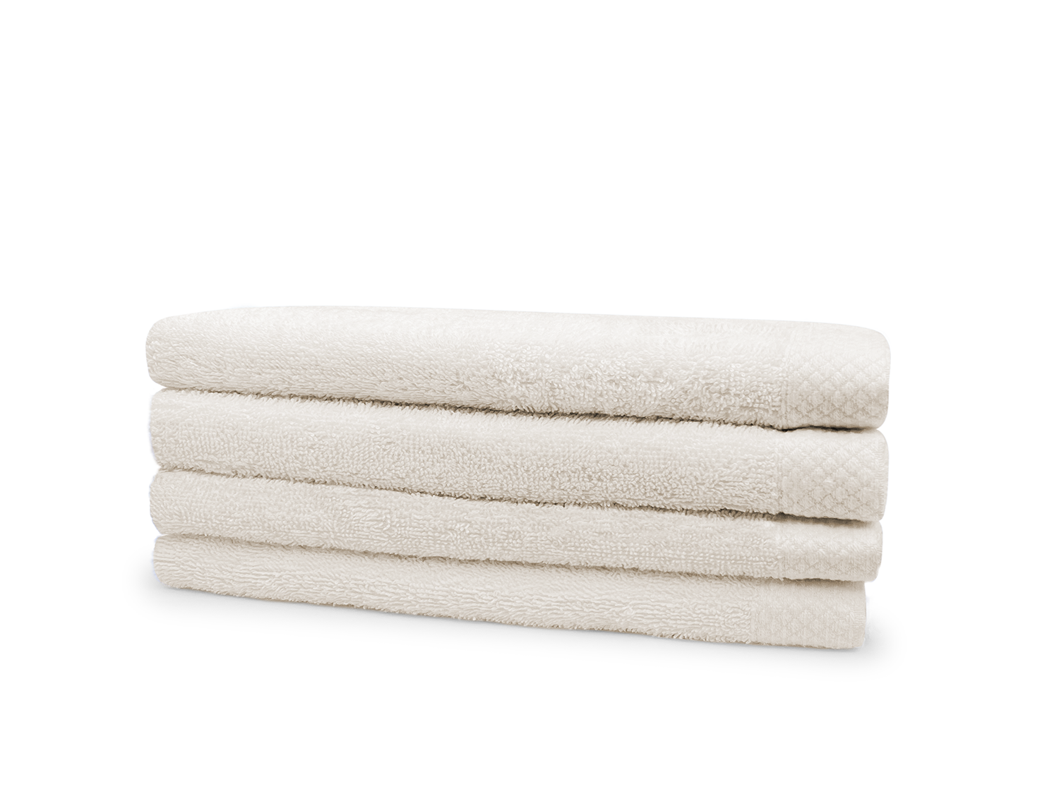 Eleganzzz Badstof Badlaken 100% Katoen 70x140cm - ivory - set van 4