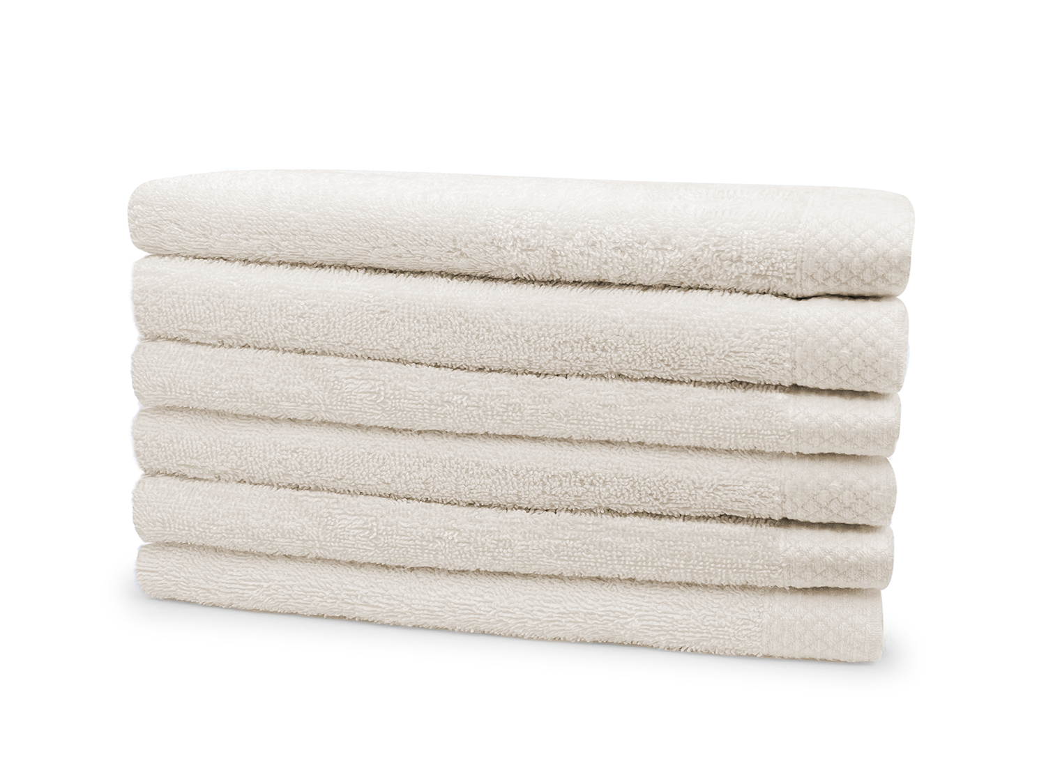 Eleganzzz Badstof Badlaken 100% Katoen 70x140cm - ivory - Set van 6