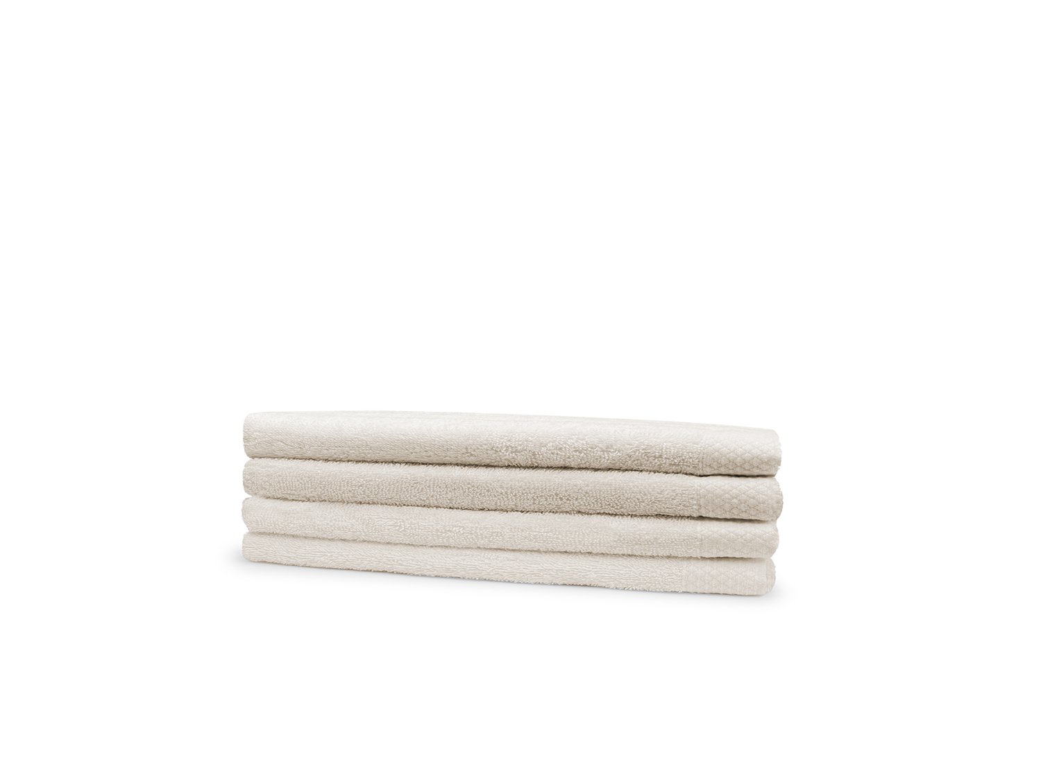 Eleganzzz Badstof Gastendoek 100% Katoen 30x50cm - ivory - set van 4