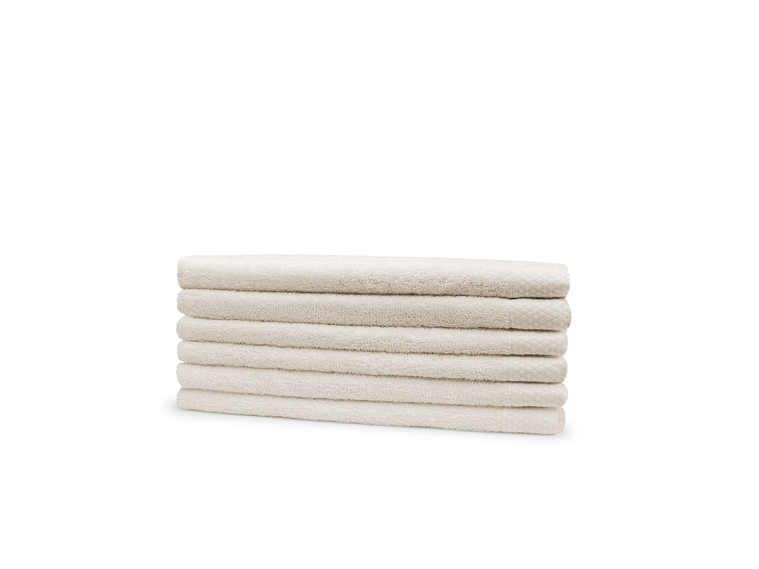 Eleganzzz Badstof Gastendoek 100% Katoen 30x50cm - ivory - set van 6