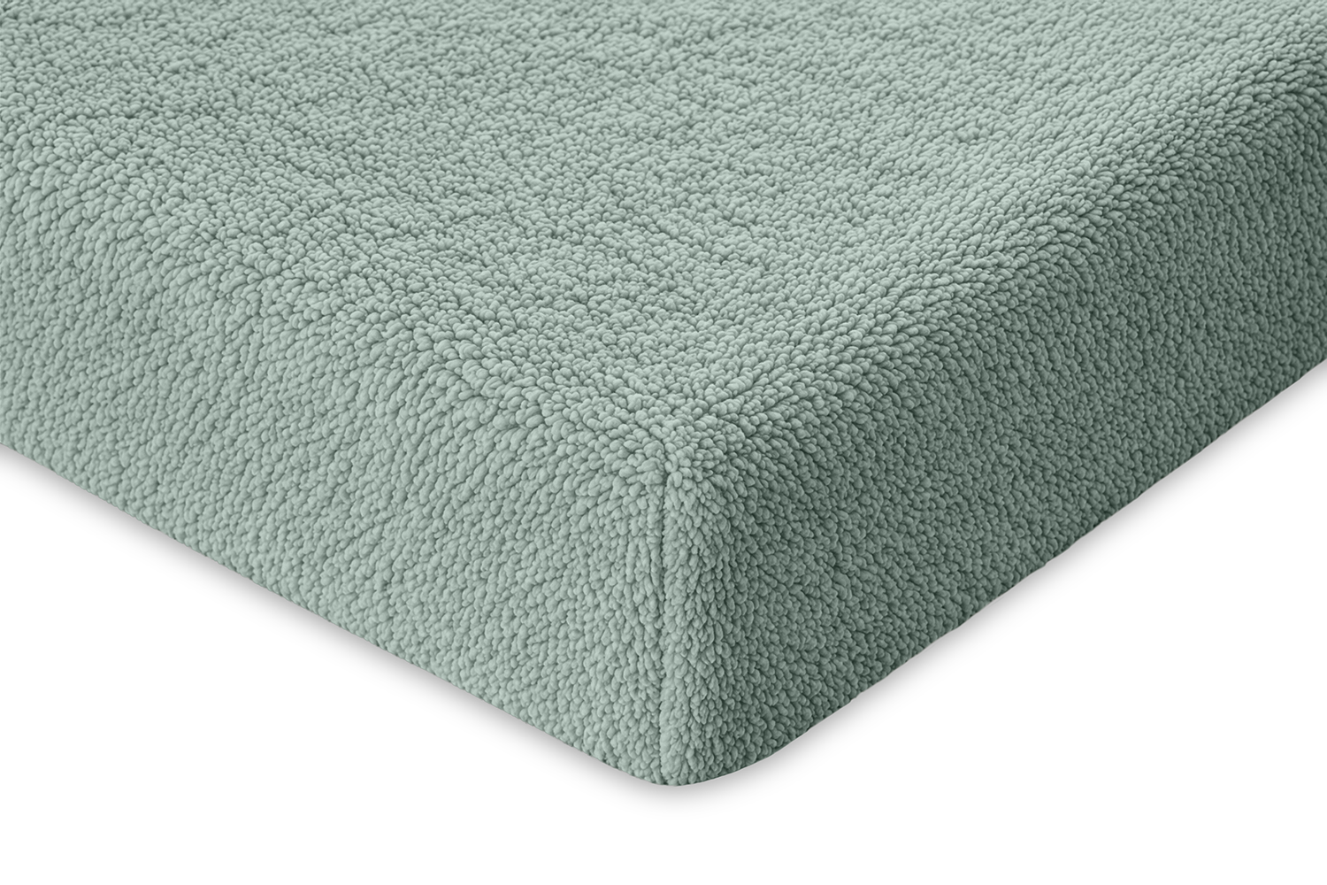 Eleganzzz Hoeslaken Teddy Pluche 35cm Hoekhoogte - jade