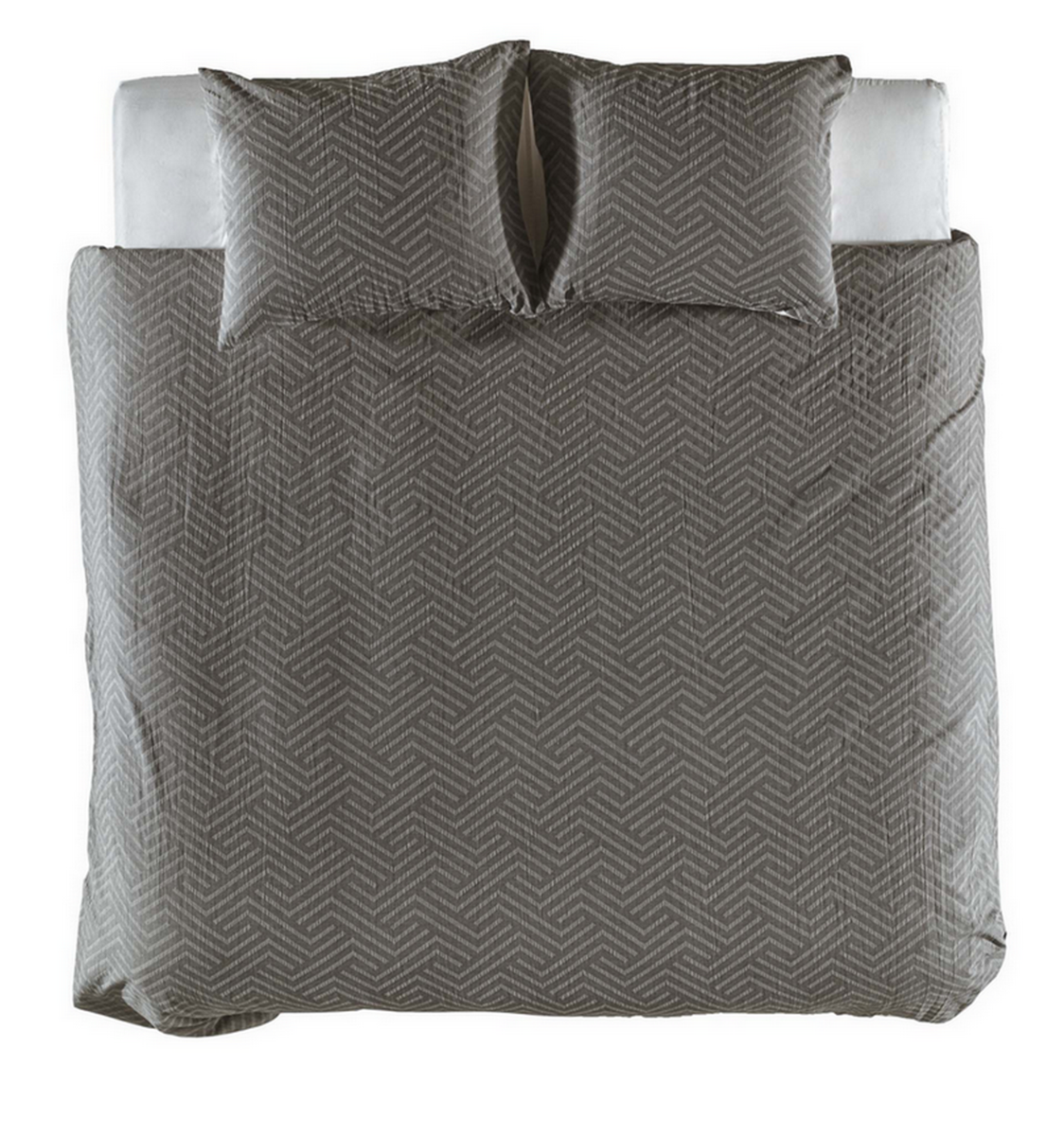 Yellow Dekbedovertrek Katoen Leonie - stone grey 140x200/220cm