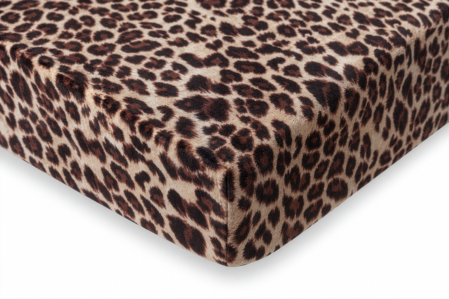 Eleganzzz Hoeslaken Flanel Fleece 35cm Hoekhoogte - leopard