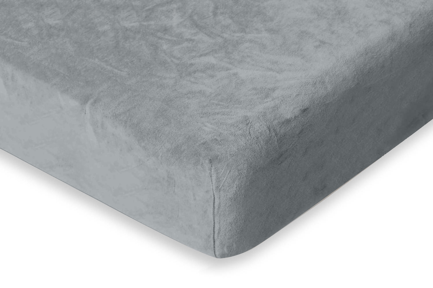 Eleganzzz Hoeslaken Flanel Fleece 35cm Hoekhoogte - light grey