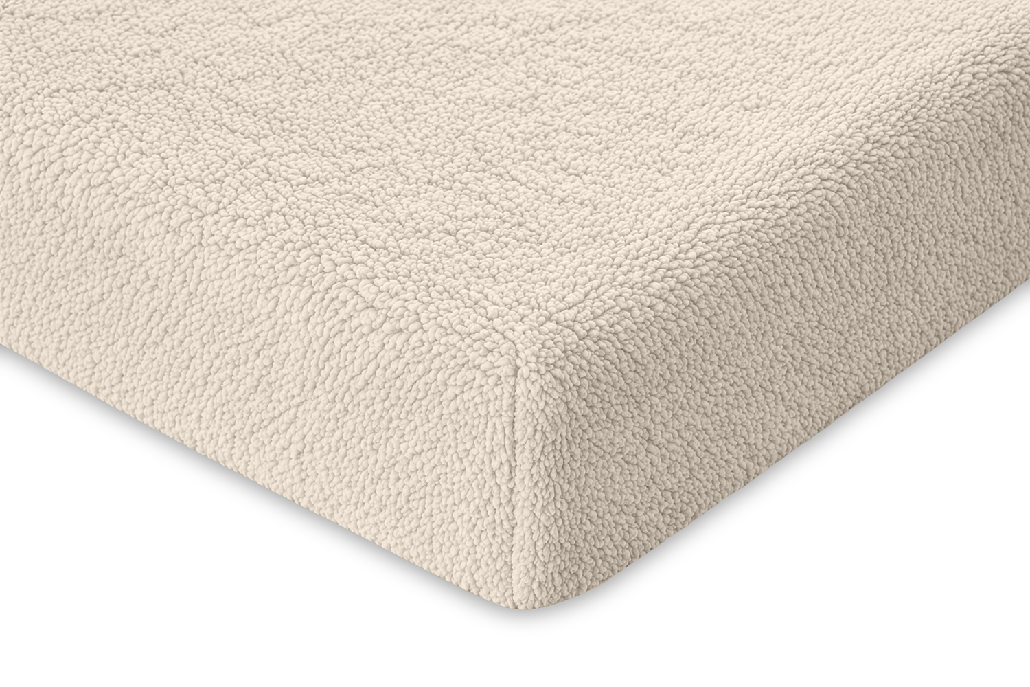 Eleganzzz Hoeslaken Teddy Pluche 35cm Hoekhoogte - off white