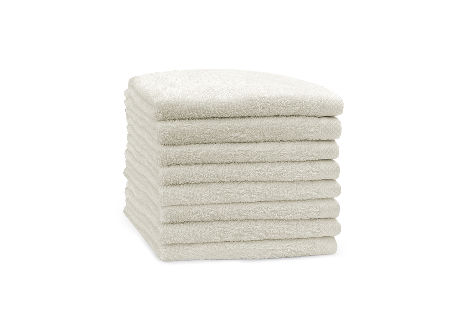 Eleganzzz Handdoek 100% Katoen 50x100cm - ivory - Set van 8