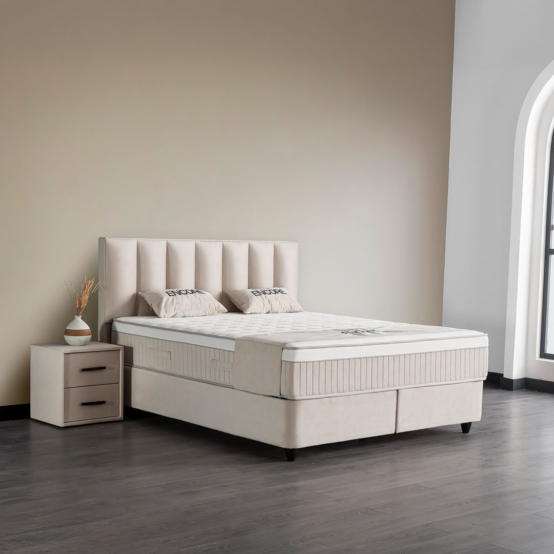 Bedssupply Boxspring met Opbergruimte Encore - beige